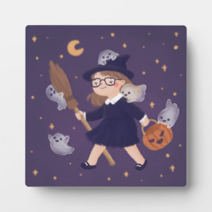 Plaque Photo Bonne Sorcière Halloween & Fantômes