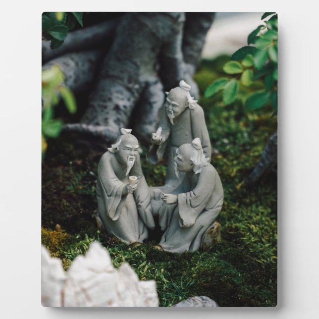 Plaque Photo Bonsai Figurines (Devant)