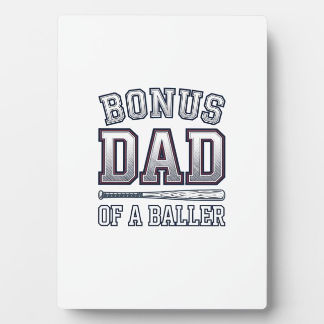 Plaque Photo Bonus Dad of a Baller Vintage Sports Shirt Design_ (Devant)