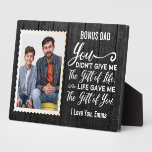 Plaque Photo Bonus Papa Appréciation Cadeau Personnalisé Nom et