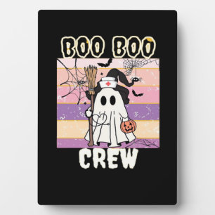 Plaque Photo Boo Boo Crew Halloween Ghost Nurse Essential T-Shi