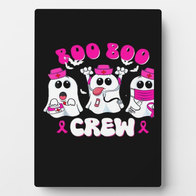 Plaque Photo Boo Boo Crew Nurse Halloween Costume Fantôme (Devant)