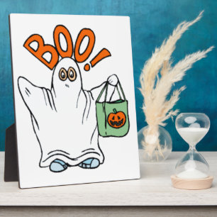 Plaque Photo Boo Ghost