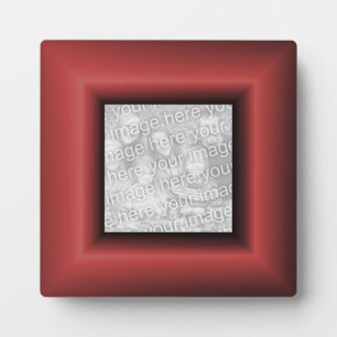 Plaque Photo Border rouge