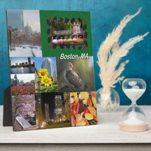 Plaque Photo Boston, Massachusetts Photo Collage