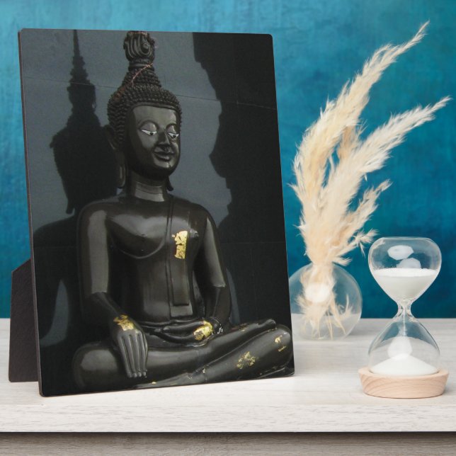 Plaque Photo Bouddha noir ... Nong Khai, Isaan, Thaïlande