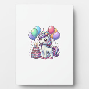 Plaque Photo Bougies Licorne Enfants Anniversaire Garçon Fille