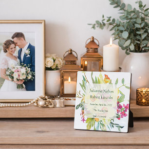 Plaque Photo Bouquet de mariage de jonquilles de printemps