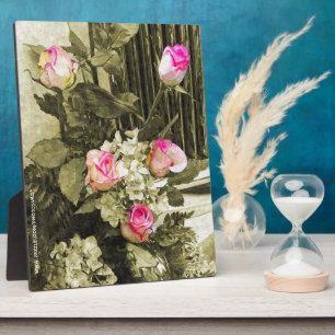 Plaque Photo Bouquet de mariage vintage