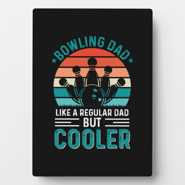 Plaque Photo Bowling papa (Devant)