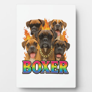 Plaque Photo Boxeur