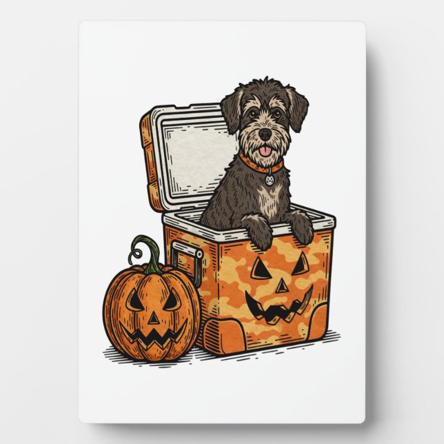 Plaque Photo Boykin Spaniel Halloween (Devant)