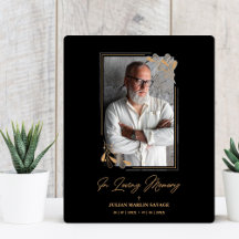 Branches dorées fausses noires de funérailles phot