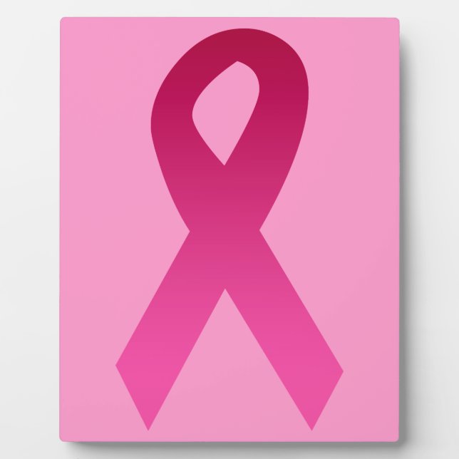 Plaque Photo Breast cancer awareness pink ribbon (Devant)