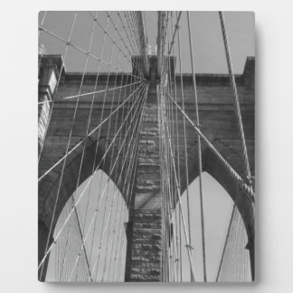 Plaque Photo Brooklyn Bridge New York City