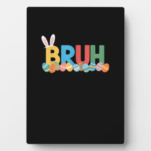 Plaque Photo Bruh Bunny Pâques mème mignon Pour Enfants _10