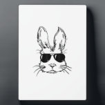 Plaque Photo Bunny Face With Sunglasses Easter Day for Boys Men<br><div class="desc">Bunny Face With Sunglasses Easter Day for Boys Men Kids T-Shirt</div>