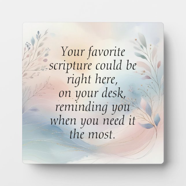 Plaque Photo Bureau de dévotion (Devant)