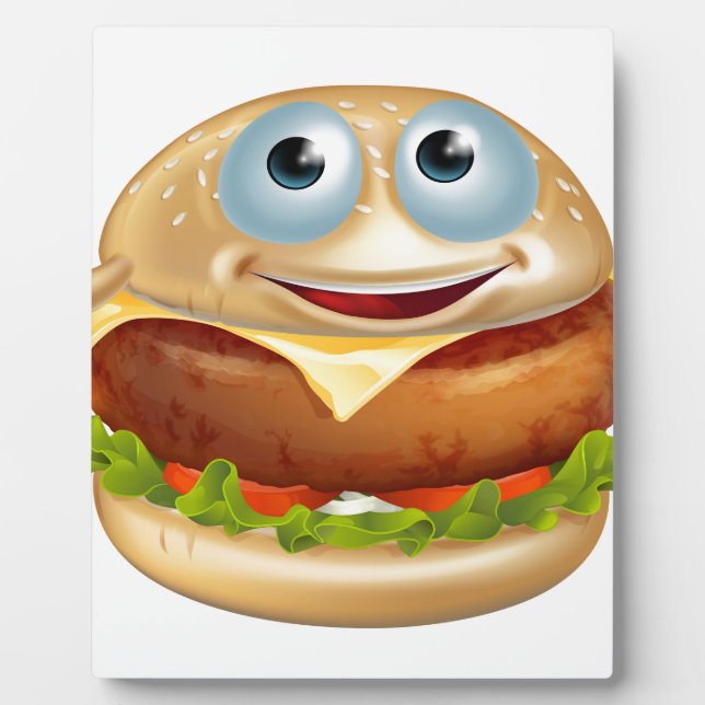 Plaque Photo Burger de dessin (Devant)