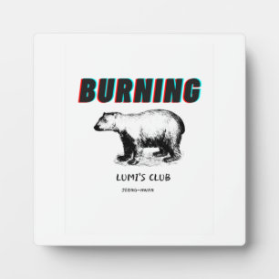 Plaque Photo Burning Classic