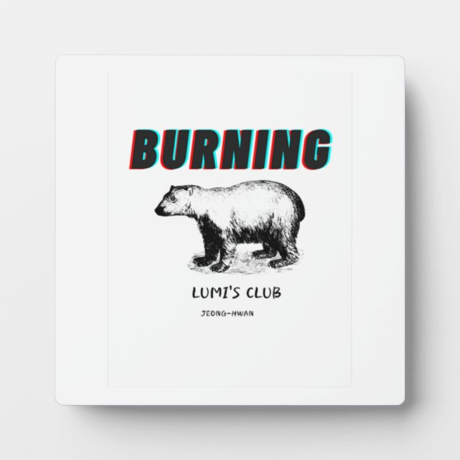 Plaque Photo Burning Classic (Devant)