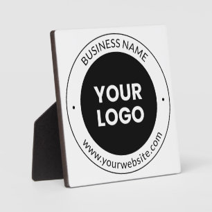Plaque Photo Business Name & Website ou Slogan, Merci Etc.