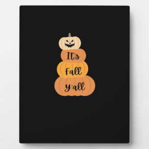 Plaque Photo C’est automne Y’all Citrouille Automne Halloween D