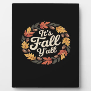 Plaque Photo C’est automne Y’all Halloween chauves-souris Citro