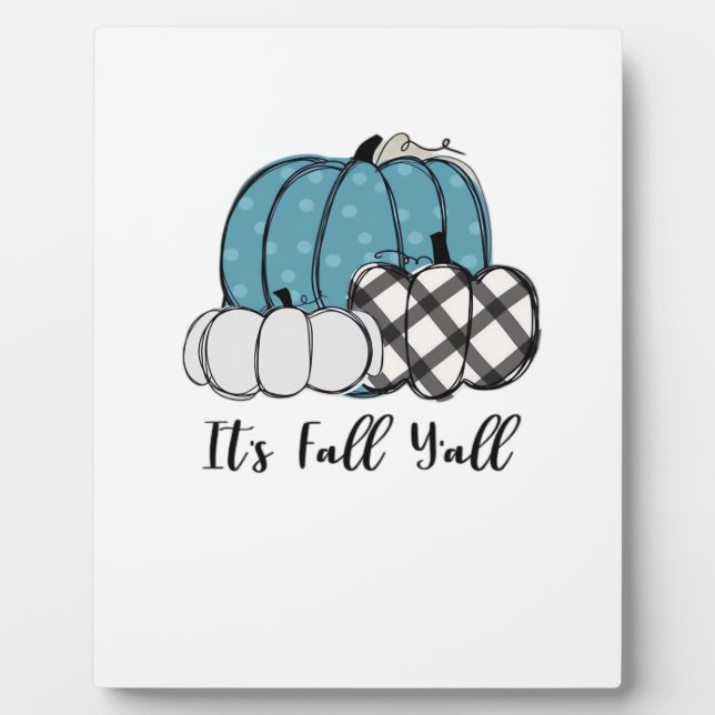 Plaque Photo C’est l’automne Y’all Cool unique (Devant)