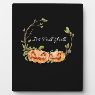 Plaque Photo C’est l’automne Y’all Halloween Cool unique