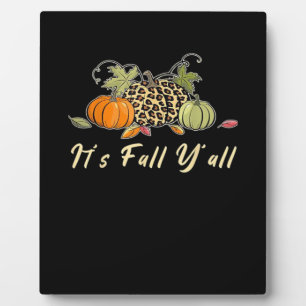 Plaque Photo C’est l’automne Y’all Happy Automne Y’all Leopard