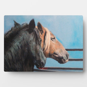 Plaque Photo Caballos/Cabalos/Chevaux