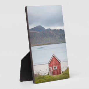 Plaque Photo Cabine rouge Ramberg Lofoten