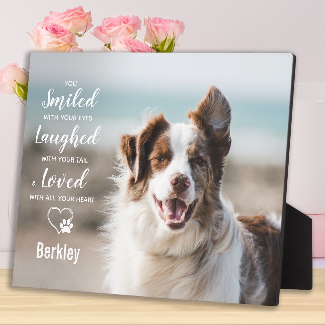 Plaque Photo Cadeau à la mémoire de son chien - Objet-souvenir  (Créateur téléchargé)