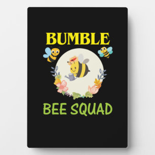 Plaque Photo Cadeau apiculteur   Bumble Bee Squad