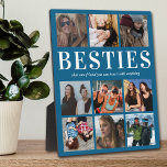 Plaque Photo Cadeau Besties | Meilleurs amis pour toujours<br><div class="desc">Conservez vos souvenirs et célébrez votre lien spécial avec notre Plaque photo d'amitié personnalisée. Ce charmant morceau, avec un arrière - plan bleu stylisé personnalisable et une salle pour 9 images distinctes de vous et de votre meilleur copain, est parfait pour chérir vos moments d'amitié. Vient compléter avec une citation...</div>
