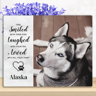 Plaque Photo Cadeau commémoratif de chien de perte d'animal de