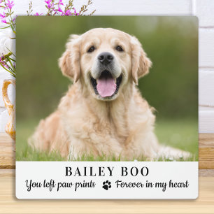 Plaque Photo Cadeau commémoratif de chien personnalisé photo de