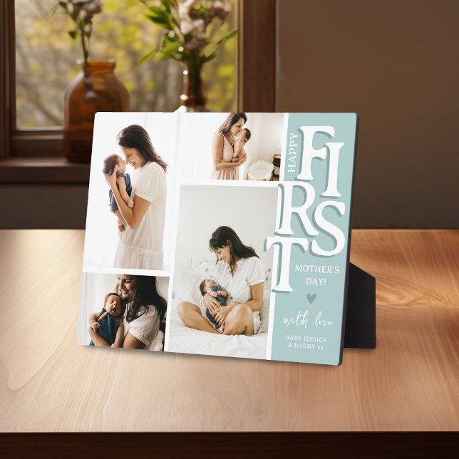 Plaque Photo Cadeau commémoratif moderne de collage de photos p (Créateur téléchargé)