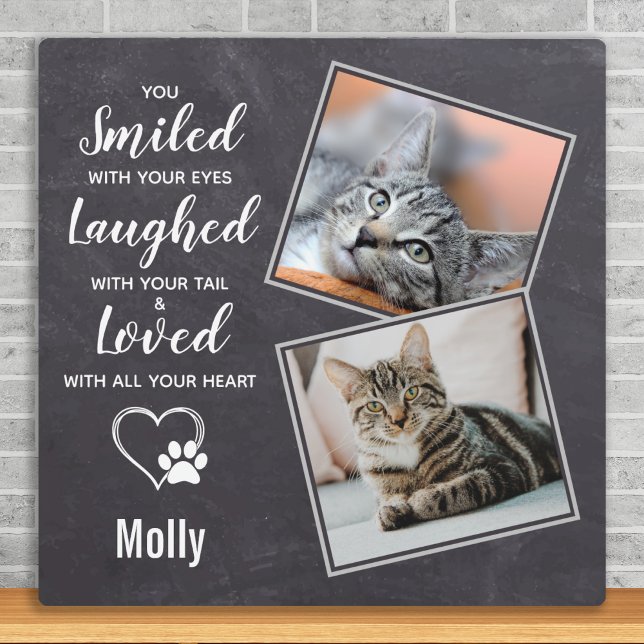 Plaque Photo Cadeau commémoratif pour chat - Sympathie Chat Per (Créateur téléchargé)