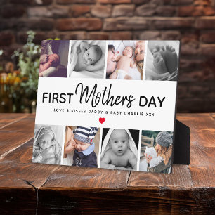 Plaque Photo Cadeau commémoratif simple de collage de photos po
