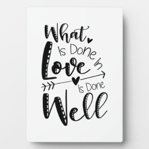 Plaque Photo Cadeau Couple Ce Qui Se Fait Dans L'Amour