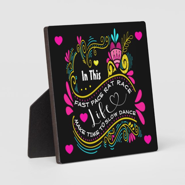 Plaque Photo Cadeau d'amour et d'amitié (Recto)