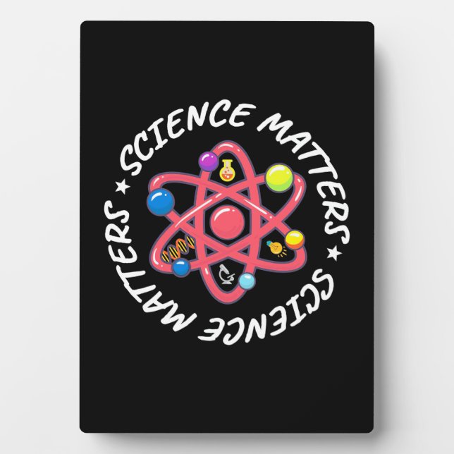 Plaque Photo Cadeau d'anniversaire | La Fière science compte (Devant)