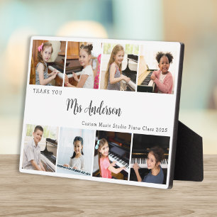 Plaque Photo Cadeau d'appréciation pour professeur de musique e