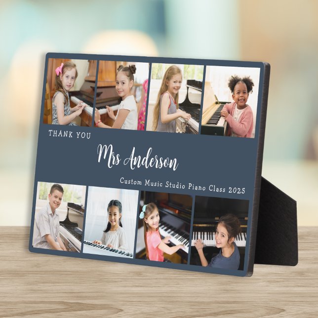 Plaque Photo Cadeau d'appréciation pour professeur de musique e (Créateur téléchargé)