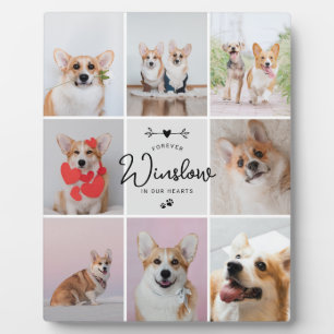 Plaque Photo Cadeau de deuil animal familier Mémoire de chien O