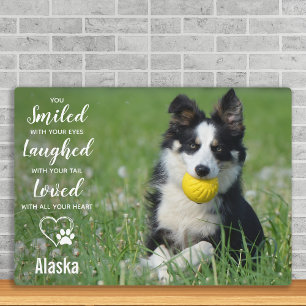 Plaque Photo Cadeau de deuil pour animal de compagnie - Mémoria