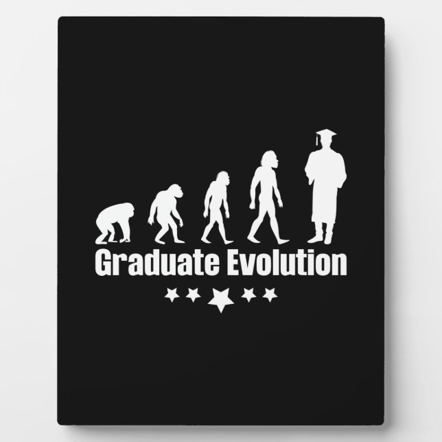 Plaque Photo Cadeau de diplôme | Évolution des diplômés (Devant)