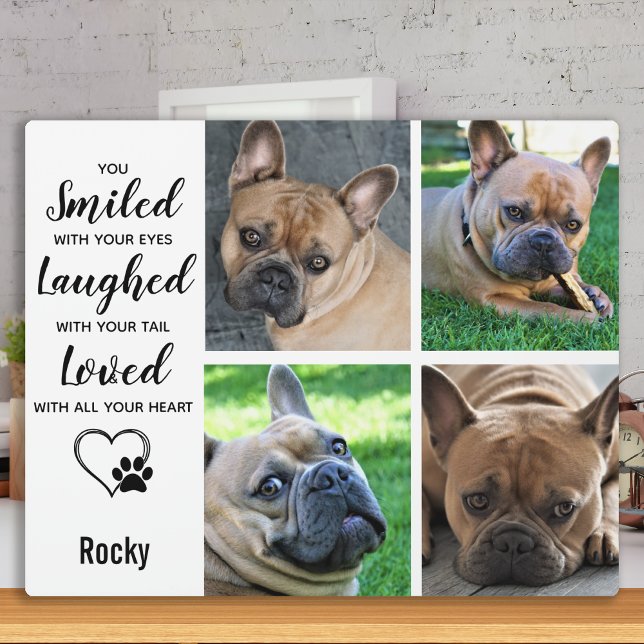 Plaque Photo Cadeau de Perte d'Animal de Compagnie - Souvenir M (Créateur téléchargé)